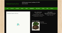 Desktop Screenshot of oakwoodcc.net