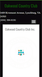 Mobile Screenshot of oakwoodcc.net