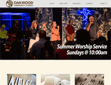 Tablet Screenshot of oakwoodcc.org